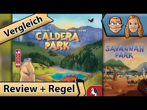 Caldera Park  – Besser als Savannah Park?! – Brettspiel – Review und Regelerklärung
