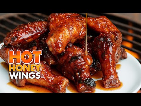 Grilled Hot Honey Wings | Sweet, Sticky, and Smoky