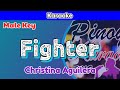 Fighter by Christina Aguilera (Karaoke : Male Key)