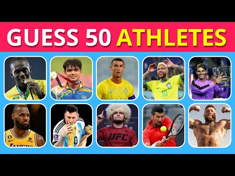 Guess the Athletes Quiz | 50 Athletes Name Quiz