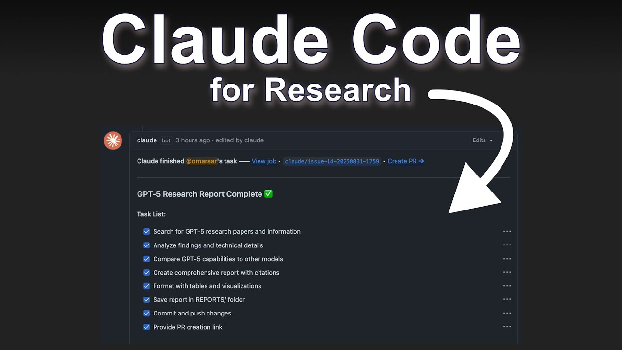 Claude Code GitHub Actions for Research & Notes