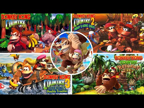 Donkey Kong Country Series - Full Game 100% Walkthrough (All 5 Games)