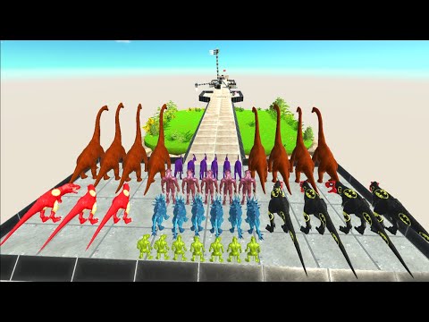 Colors Race To Get A Gold Pig #30 - Animal Revolt Battle Simulator