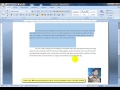 MS Word 2007 Video Tutorial Part 3 By Muhammad Kashif