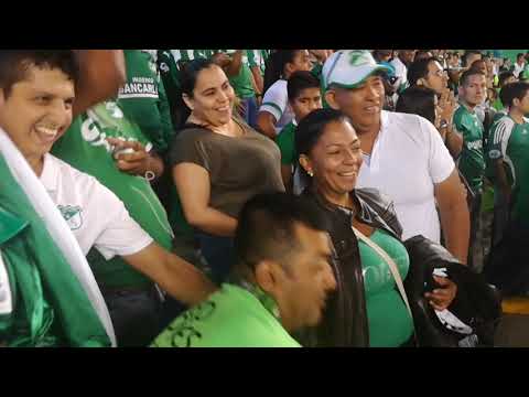 "Tanda de Penales, Deportivo Cali vs Liga U  de Quitó desde la tribuna Norte" Barra: Frente Radical Verdiblanco &bull; Club: Deportivo Cali