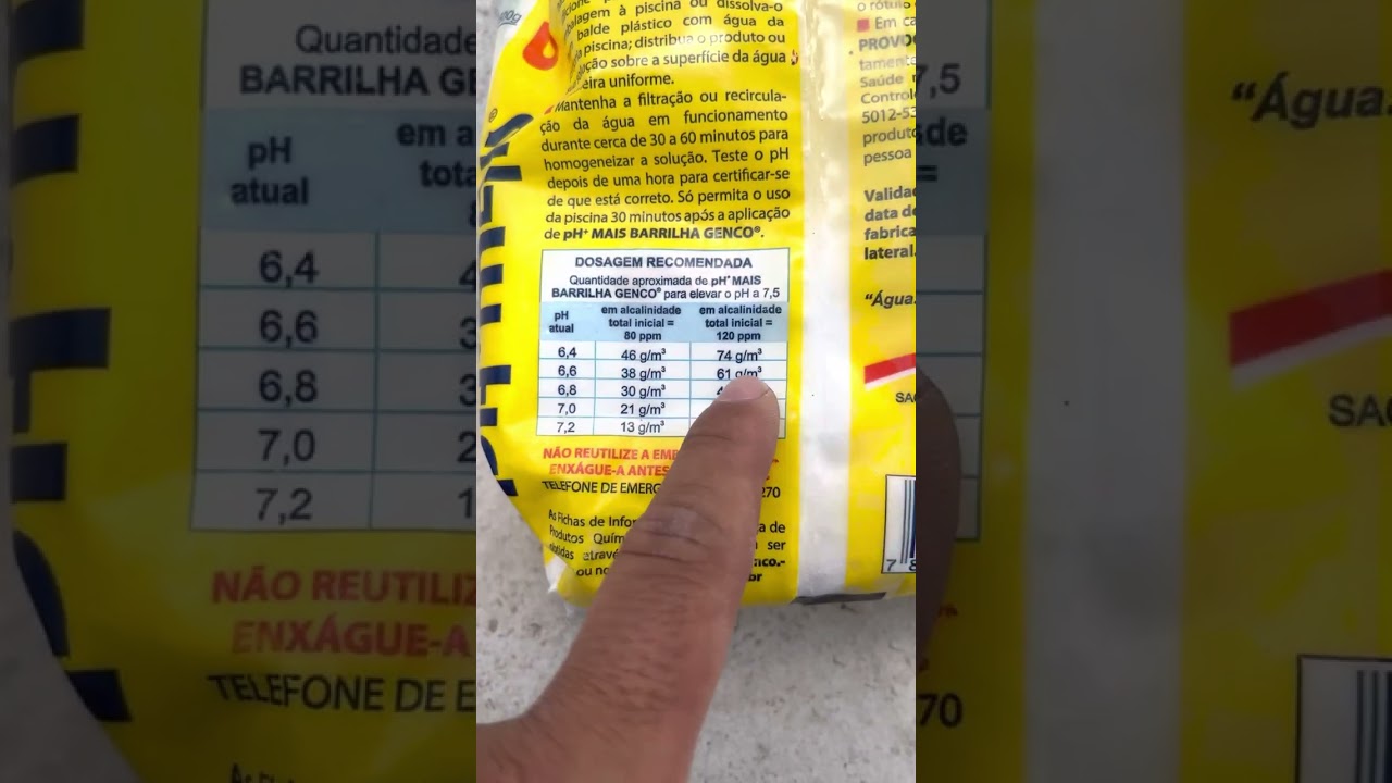 Como elevar o PH da Piscina, usando a quantidade certa de produtos