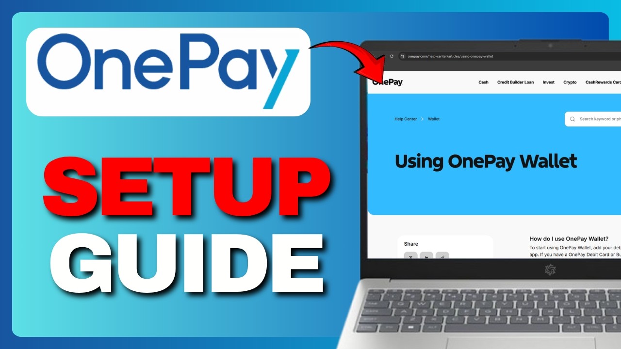 How To Set Up OnePay - Easy Step by Step Guide 2026!