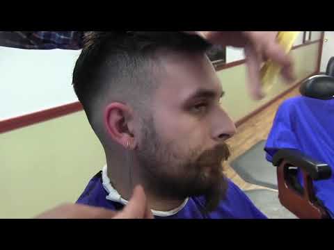 How To Do a Fade With Hard Part and Pompadour Step by Step