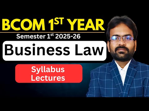 Business Law chapter 1 Lecture 3 Indian Contract Act 1872 CA Foundation B Com