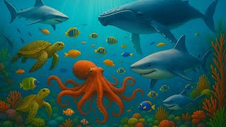 Underwater Wonders: Relaxing Music & Fascinating Fish | AI Animal Kingdom