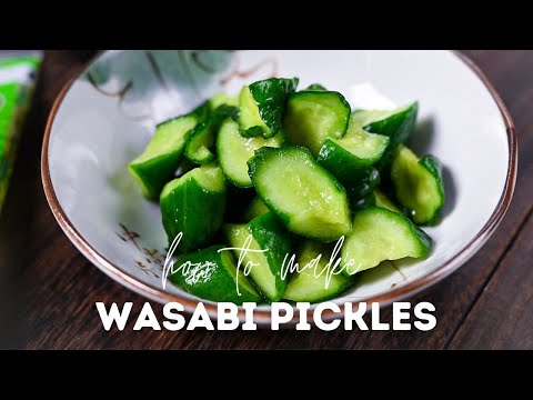 Japanese Wasabi Pickled Cucumbers Recipe