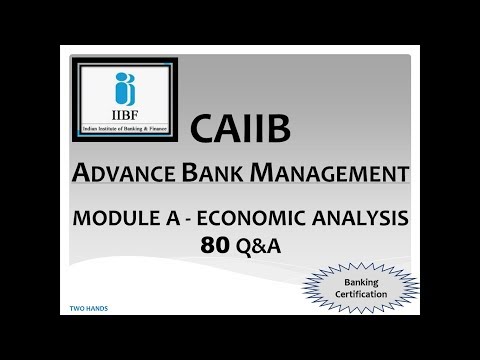 ABM CAIIB ECONOMIC ANALYSIS 80 Q&A | ADVANCE BANK MANAGEMENT CAIIB | CAIIB | CAIIB ABM MODULE A Video