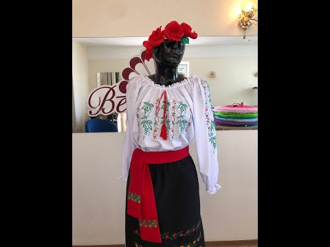 National moldavian blouse J 0393 - video 2