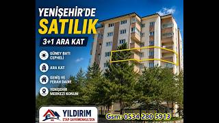 Sivas Merkez Yenişehirde 3+1 ara kat Satılık ful yapılı daire
