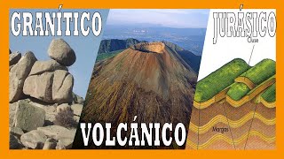 Tipos de modelado de relieve. Parte 2. Granítico Apalachense Volcánico Jurásico