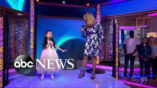 GMA Day&#39;s epic diva surprise for pint-sized singing superstar Malea Emma