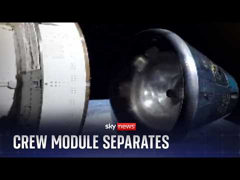 Artemis II's crew module separates ahead of splashdown