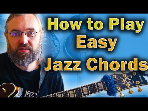 How to play Jazz Chords on Guitar - Easy way to learn the basic shapes