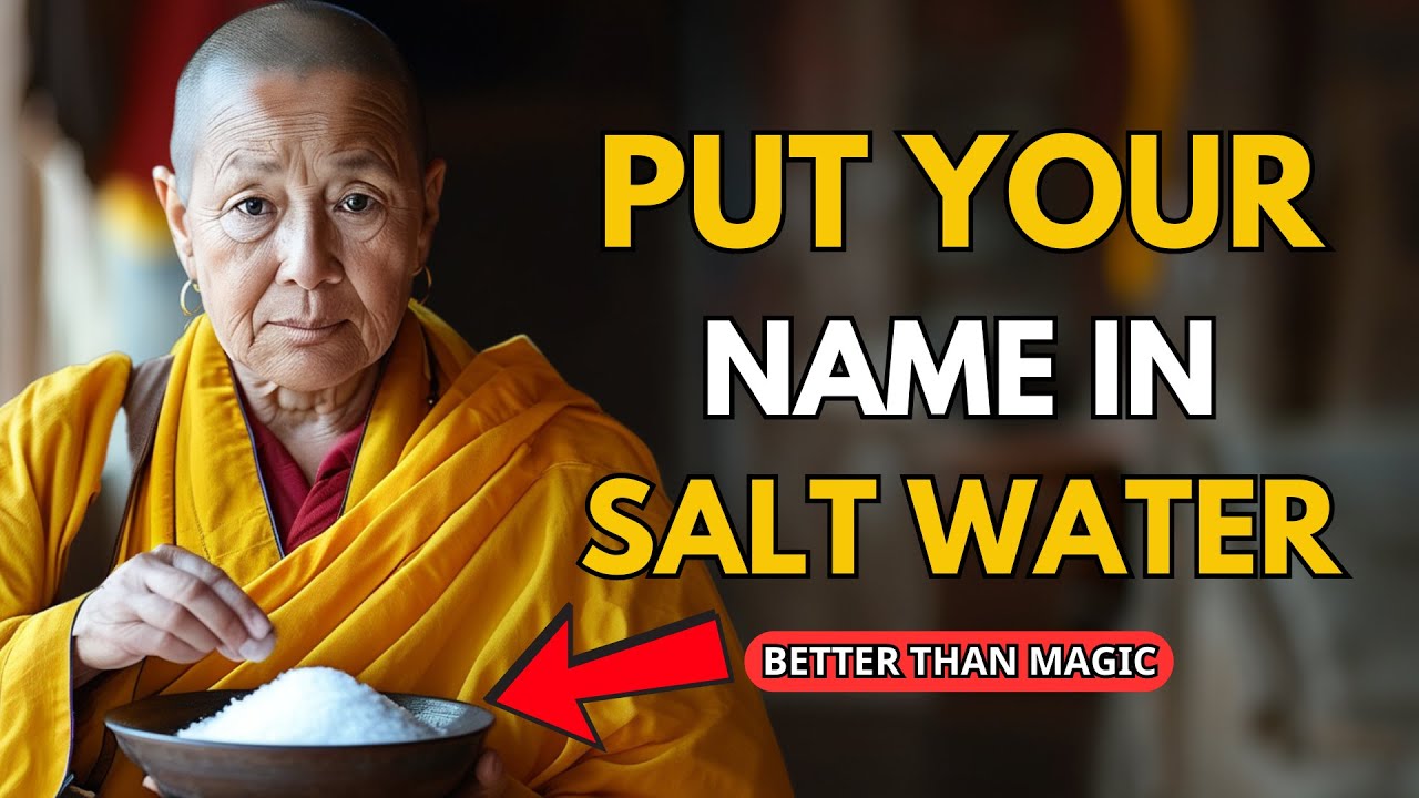 Put YOUR NAME in SALT WATER and get ready to have everything you want| BUDDHIST TEACHINGS