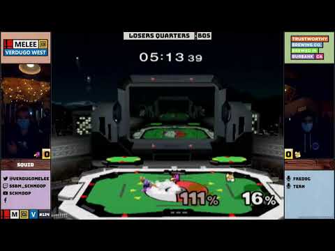 Squid (Falco) vs. MF | Sora/Joshman (Fox) - Losers Quarters - Melee @ Verdugo West #124