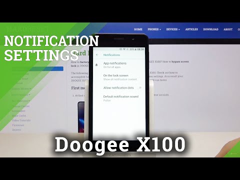 How to Personalize Notifications in Doogee X100 – Notifications Settings