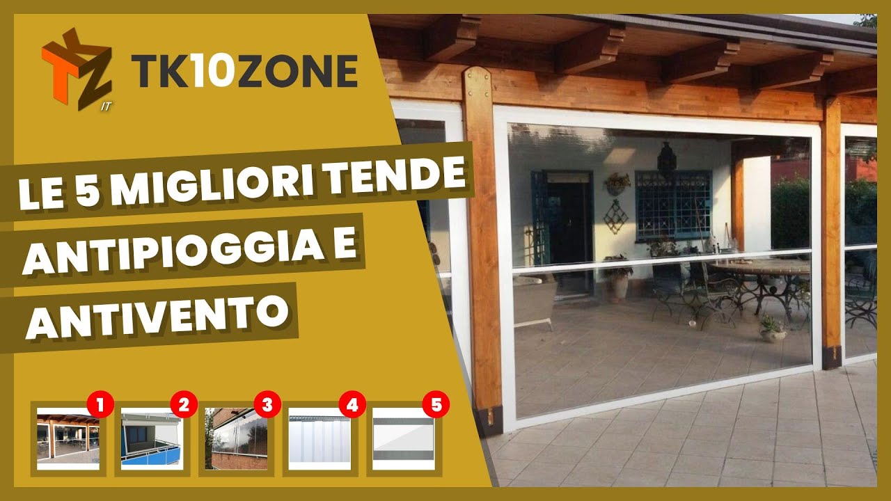 Le 5 migliori tende antipioggia e antivento in PVC per terrazze, verande o balconi