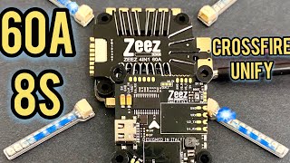 Zeez Stack - 60A FPV with built in LED's TBS integration up to 8S ESC?! 6UARTS F7 Flight Controller