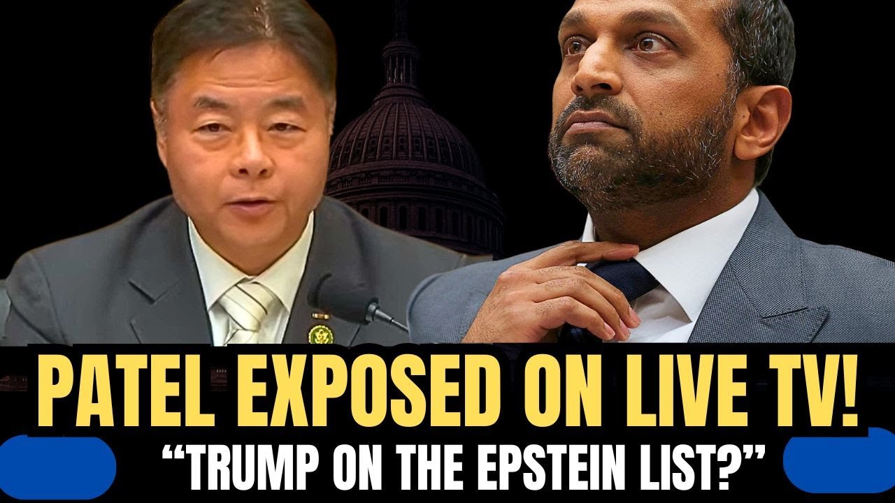 Ted Lieu DESTROYS Kash Patel Over Epstein Files: TRUMP PHOTOS QUESTION MELTS HIM