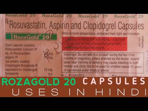 Rasuvastatin asprin clopidogrel capsules