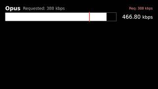 How does Opus codec sound when bitrate continuously decreases until th