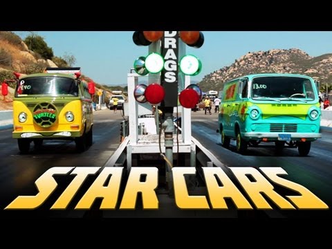 STAR CARS- Drag Racing 16 TV/Movie Cars! (Ep. 10)