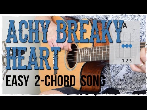 "Achy Breaky Heart" Guitar Tutorial - Billy Ray Cyrus | Easy 2 Chord Song!