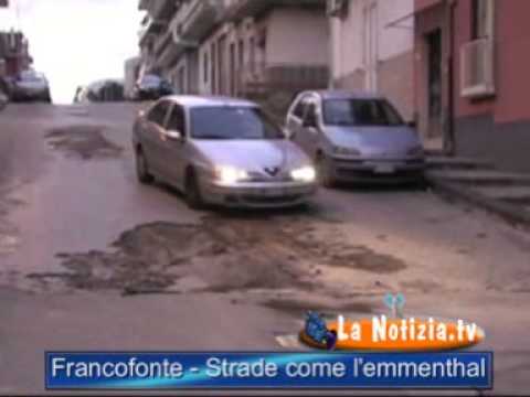 Francofonte - Le strade urbane sono come l'emmenthal
