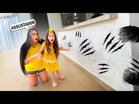 WE FOUND STRANGE CLAWS ON THE WALL OF OUR HOUSE!!