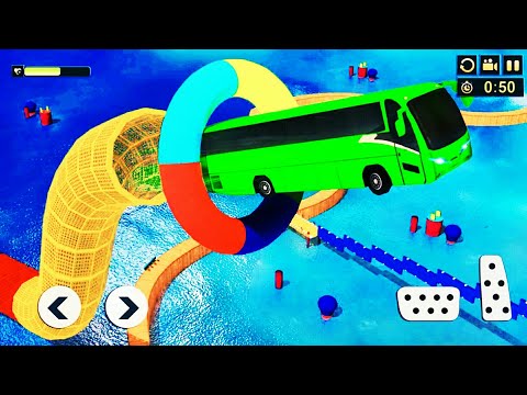 Mega ramp Bus Stunt Driving - Bus Simulator game  #busgame #stuntgame #dianagamesshow
