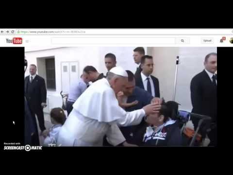 POPE FRANCIS Has A Touch Of Evil!? Literally!! Watch The Terrified Man