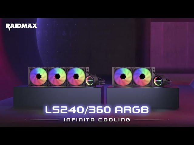 water_cooler_cpu_raidmax_infinita_ls240_argb_black - Miniatura 2