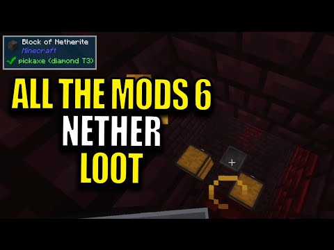 Minecraft All The Mods 6 Modpack Ep 12 - Nether Loot