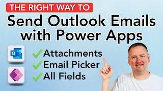 Send Outlook Email with Power Apps