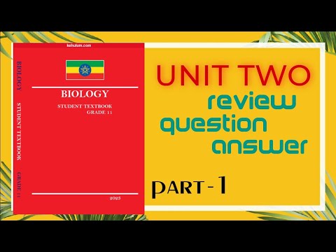 BIOLOGY UNIT-TWO  REVIEW EXERCISE