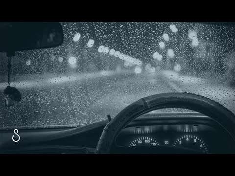 Rain On Car Windshield Wipers | Black Screen | Night Rain On Car Sounds For Sleep