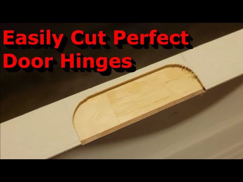 How to Cut Perfect Door Hinges | Fast and Easy | Ryobi Door Hinge Template