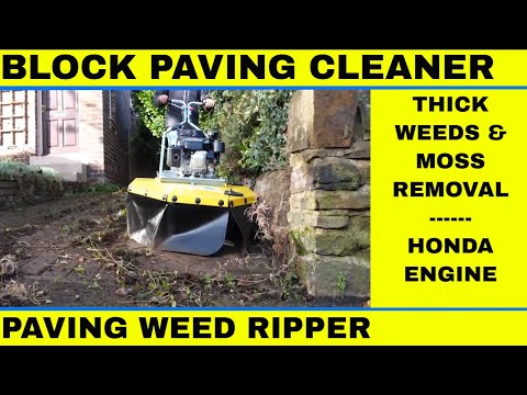 Block Paving Cleaning Machine for thick moss and weed removal