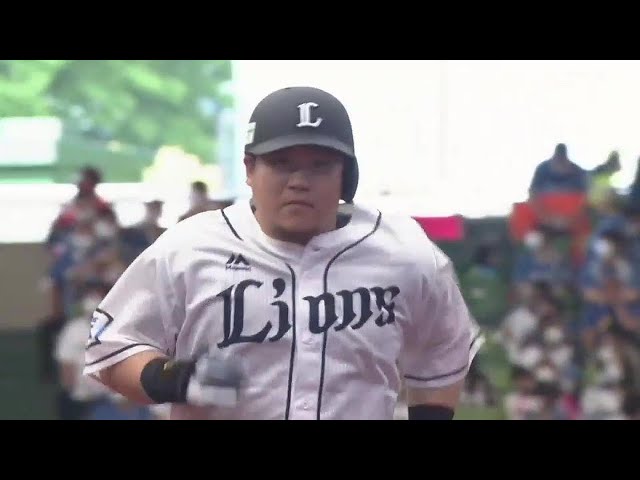 【4回裏】通算444号!! ライオンズ・中村剛也 バックスクリーンへソロホームランを放つ!! 2022年5月7日 埼玉西武ライオンズ 対 北海道日本ハムファイターズ