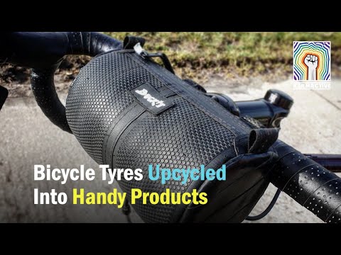 Bicycle Tyres Upcycled Into Handy Products