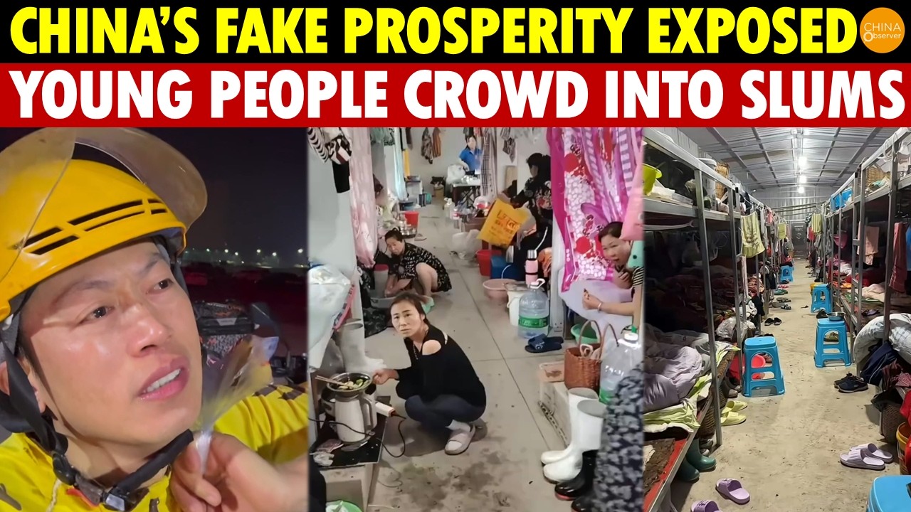 China’s Fake Prosperity Exposed: Slums Everywhere – Hundreds Crammed in 1 Room, Strangers Share Bed