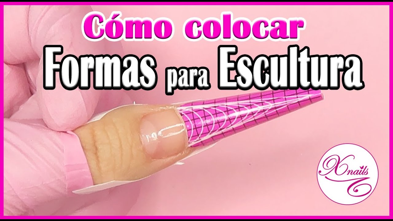 MINI CLASE 💅💅 Como Poner FORMAS para ESCULTURA paso a paso / Uñas ESCULTURALES 💅💅
