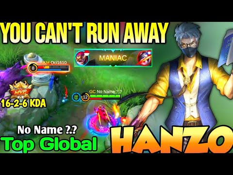 HANZO BEST BUILD IN 2021 | TOP GLOBAL HANZO No Name ?.? - MOBILE LEGENDS
