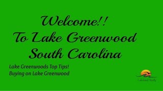 preview picture of video 'Lake Greenwood Top Tips for Buying on Lake Greenwood'