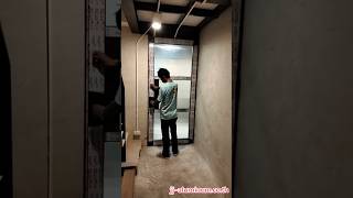 ประตูบานเปิดเดี่ยว กระจกลอนแก้ว